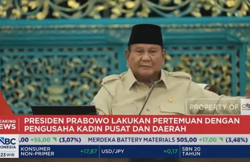 Prabowo Subianto Temui Pengusaha Kadin, Bahas Visi Ekonomi hingga Investasi