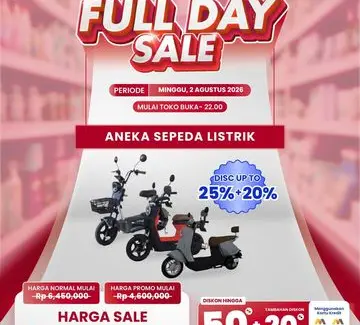 Transmart Gelar "Full Day Sale" 2 Agustus 2026, Tawarkan Diskon Sepeda Listrik dan Produk Lain
