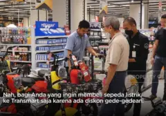 Transmart Gebrak Pasar dengan Diskon Sepeda Listrik Menggiurkan, Harga Mulai Rp 3 Jutaan!