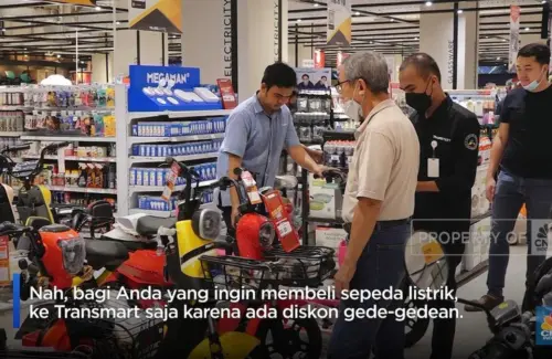 Transmart Gebrak Pasar dengan Diskon Sepeda Listrik Menggiurkan, Harga Mulai Rp 3 Jutaan!