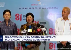 Prabowo Subianto Usulkan Destry Damayanti sebagai Calon Tunggal Gubernur BI