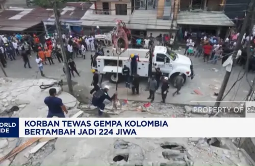 Gempa M 7,4 Guncang Kolombia, Ratusan Tewas dan Ribuan Mengungsi