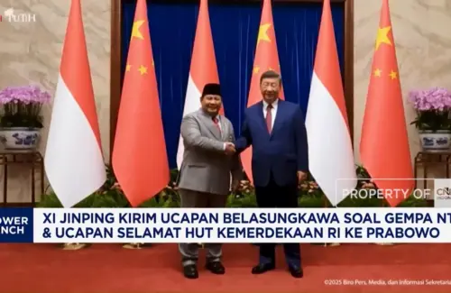 Presiden Xi Jinping Sampaikan Duka Gempa NTT dan Selamat HUT RI kepada Prabowo