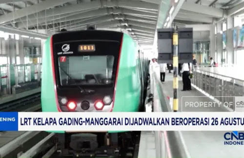 LRT Jakarta Fase 1B Mulai Beroperasi Penuh 26 Agustus, Tingkatkan Konektivitas Ibu Kota