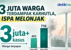 Tiga Juta Warga Terkena Dampak Asap Karhutla, ISPA Meroket di Tujuh Provinsi