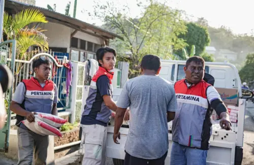 Pertamina Peduli Salurkan Bantuan untuk Posko Mandiri Warga Terdampak Bencana