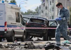 Ledakan Maut di Rusia: Mobil Hancur Lebur, Tentara Gugur di Tempat