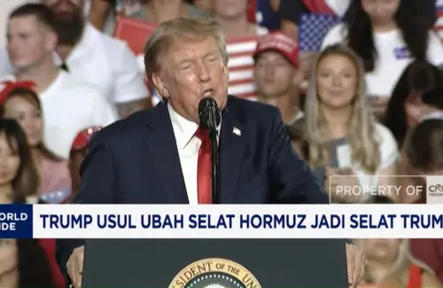 Donald Trump Usulkan Ganti Nama Selat Hormuz Menjadi 'Selat Trump'