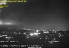 Gunung Anak Krakatau Erupsi, Dentuman Misterius Bikin Warga Khawatir