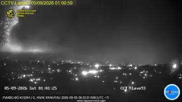 Gunung Anak Krakatau Erupsi, Dentuman Misterius Bikin Warga Khawatir