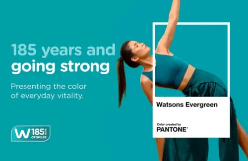 Watsons Rayakan 185 Tahun Inspirasi Kesehatan dan Warna Bersama Pantone