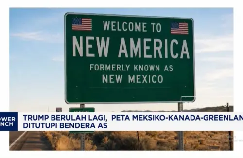 Kontroversi Baru Donald Trump: Peta Meksiko, Kanada, dan Greenland 'Ditutupi' Bendera AS
