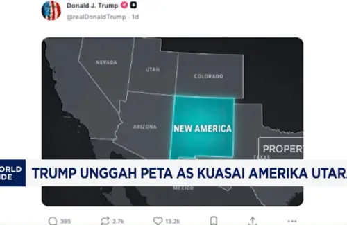 Unggahan Peta "Kuasai Amerika Utara" oleh Trump Tuai Kontroversi Global