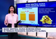 Bank Sentral Dunia 'Borong' Emas, Lindungi Diri dari Ketidakpastian Geopolitik Global